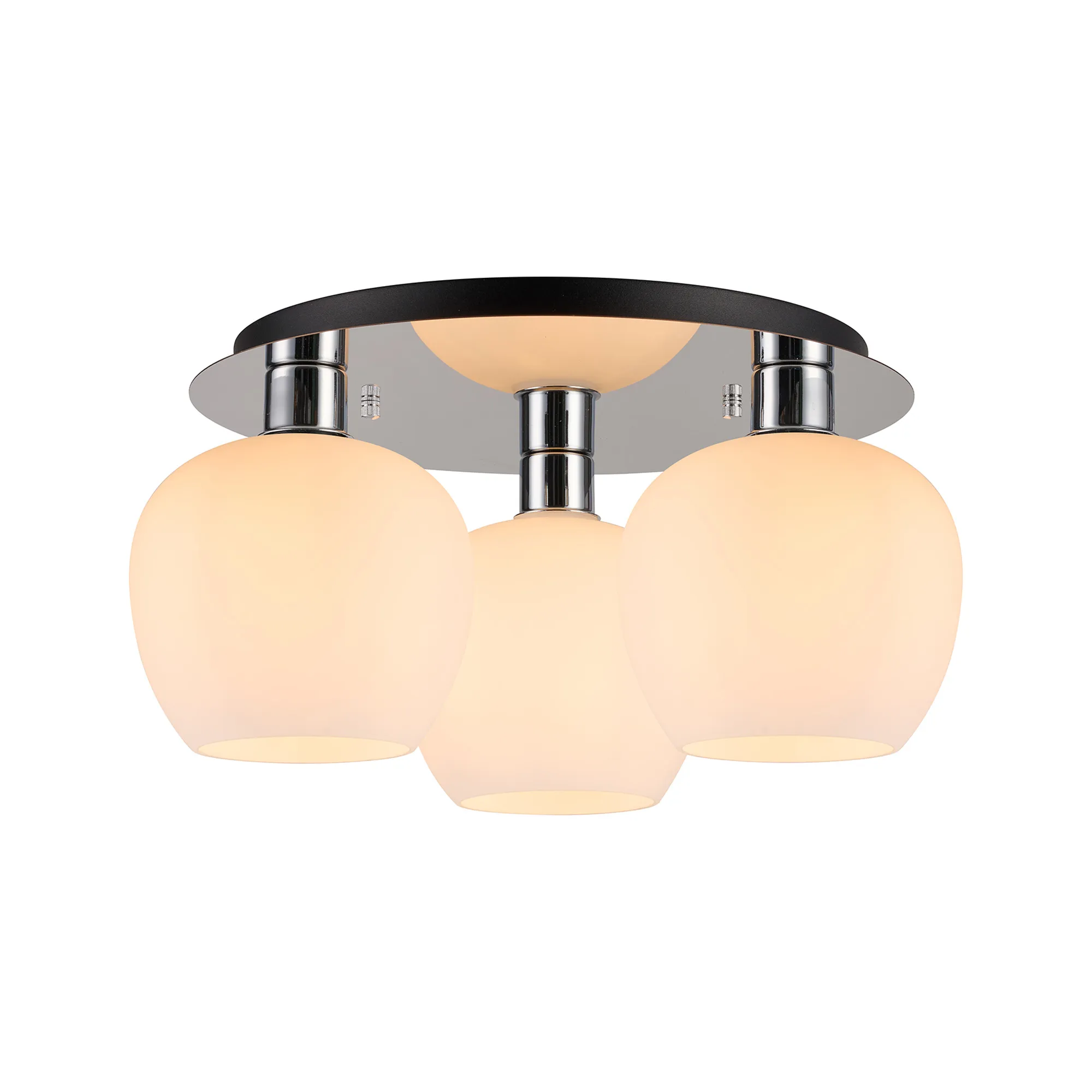 Lori Polished Chrome Ceiling Lights Deco Flush Fittings